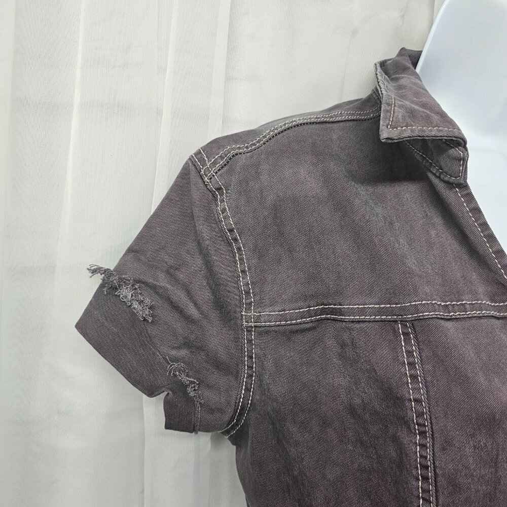 Universal Thread Lavender Jumpsuit Distressed Gru… - image 3